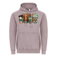Vintage Zinc serape floral longhaired cow coffee cups Vintage Hoodie - Jasminsmagicworld