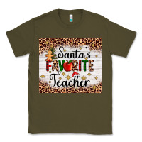 Army Green santa's favorite teacher Classic Tee - AdoDesignShop