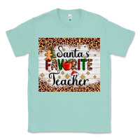 Seafoam santa's favorite teacher Classic Tee - AdoDesignShop