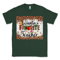 Sports Green santa's favorite teacher Classic Tee - AdoDesignShop
