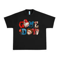Black game day baseball Urban Heavy Tee - AdoDesignShop