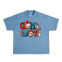 Pebble Blue game day baseball Urban Heavy Tee - AdoDesignShop