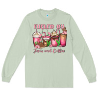 Matcha fueled by jesus and coffee Long Sleeve Tee - MaliasSmallBusiness