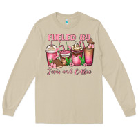 Mushroom fueled by jesus and coffee Long Sleeve Tee - MaliasSmallBusiness