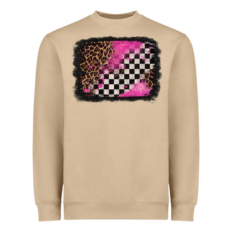 Racing Leopard Background Heavyweight Sweatshirt by Jasminsmagicworld | Teevron