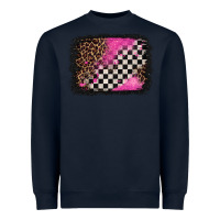 Navy racing leopard background Heavyweight Sweatshirt - Jasminsmagicworld
