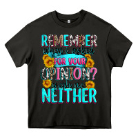 Asphalt remember when i asked for your opinion Heavy Core Tee - Zillion Design Studio