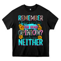 Black remember when i asked for your opinion Heavy Core Tee - Zillion Design Studio