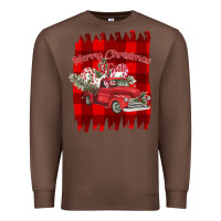 Merry Christmas Y'all Truck Premium Sweatshirt | Teevron