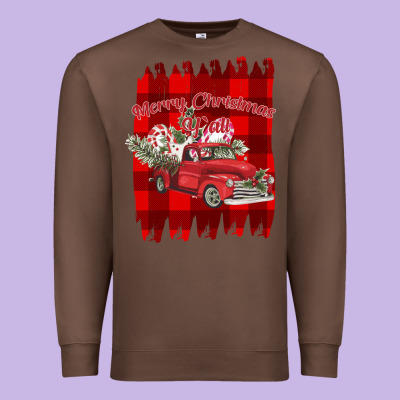 Merry Christmas Y'all Truck Premium Sweatshirt Designed By Bettercallsaul