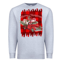 Heather Grey Merry Christmas Y'all Truck Premium Sweatshirt - Bettercallsaul