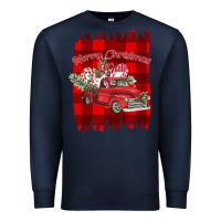Navy Merry Christmas Y'all Truck Premium Sweatshirt - Bettercallsaul