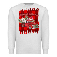 Oatmeal Heather Merry Christmas Y'all Truck Premium Sweatshirt - Bettercallsaul
