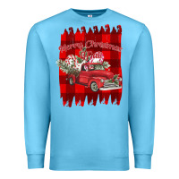 Ocean Blue Merry Christmas Y'all Truck Premium Sweatshirt - Bettercallsaul