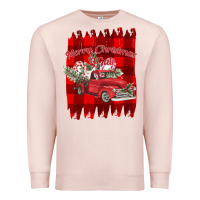 Pale Pink Merry Christmas Y'all Truck Premium Sweatshirt - Bettercallsaul