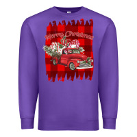 Purple Merry Christmas Y'all Truck Premium Sweatshirt - Bettercallsaul