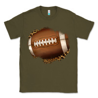 Army Green leopard american football patch Classic Tee - Jasminsmagicworld