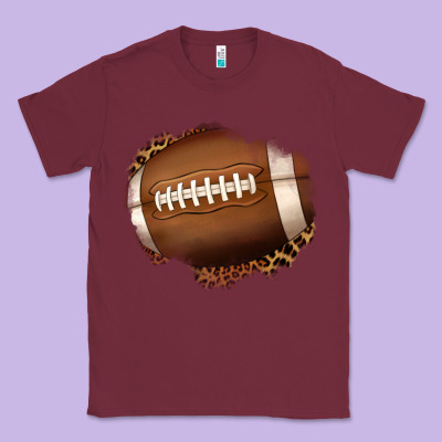 Leopard American Football Patch Classic Tee Designed By Jasminsmagicworld