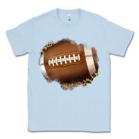Dusty Blue leopard american football patch Classic Tee - Jasminsmagicworld