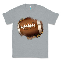 Heather Grey leopard american football patch Classic Tee - Jasminsmagicworld