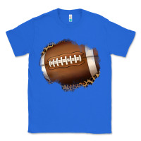 True Royal leopard american football patch Classic Tee - Jasminsmagicworld
