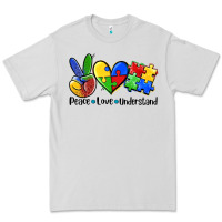 Dove Grey peace love  cure Premium Tee - AdoDesignShop