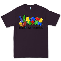 Plum peace love  cure Premium Tee - AdoDesignShop