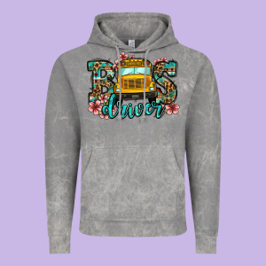 School Bus Driver Vintage Hoodie Designed By Jasminsmagicworld