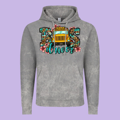 School Bus Driver Vintage Hoodie Designed By Jasminsmagicworld