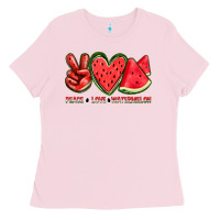 Peace Love Watermelon Ladies Tee | Teevron