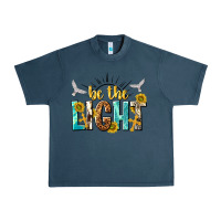 Midnight Navy be the light Urban Heavy Tee - NancyCooperArtShop