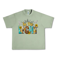 Oil Green be the light Urban Heavy Tee - NancyCooperArtShop