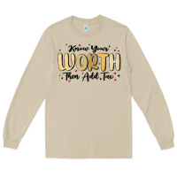 Mushroom know your worth Long Sleeve Tee - MaliasSmallBusiness