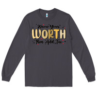 Smoke know your worth Long Sleeve Tee - MaliasSmallBusiness