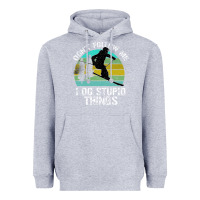 Heather Grey Don t Follow Me I Do Stupid Things Heavyweight Hoodie - Bettercallsaul