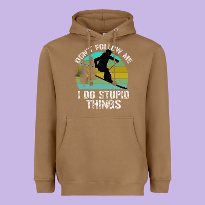 Don T Follow Me I Do Stupid Things Heavyweight Hoodie Designed By Bettercallsaul