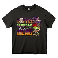 Asphalt coffee brings me back dead Heavy Core Tee - BarkalooDesign