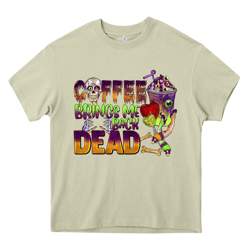 Coffee Brings Me Back Dead Heavy Core Tee by BarkalooDesign | Teevron