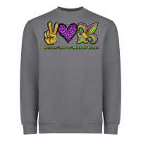 Storm peace love mardi gras Heavyweight Sweatshirt - Jasminsmagicworld