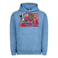 Pigment Pebble Blue kiss machine with lips olivia Urban Hoodie - OliviaCreatesArt