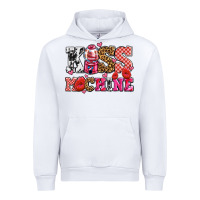 White kiss machine with lips olivia Urban Hoodie - OliviaCreatesArt