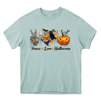 Arona Peace Love Halloween Heavy Core Tee - texasbilliewilder