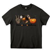 Asphalt Peace Love Halloween Heavy Core Tee - texasbilliewilder
