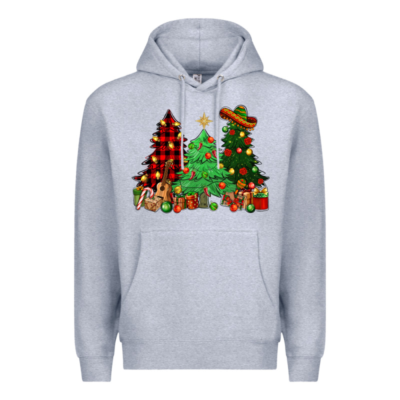 Mexican Christmas Trees Premium Hoodie by NancyCooperArtShop | Teevron