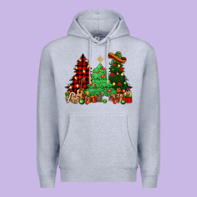 Mexican Christmas Trees Premium Hoodie Designed By Nancycooperartshop