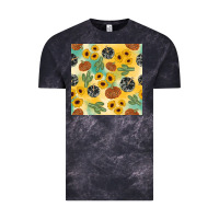 Cloud Black leopard pumpkin cactus sunflower seamless Vintage Tee - AdoDesignShop