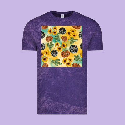 Leopard Pumpkin Cactus Sunflower Seamless Vintage Tee Designed By Adodesignshop