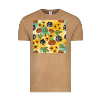 Vintage Camel leopard pumpkin cactus sunflower seamless Vintage Tee - AdoDesignShop
