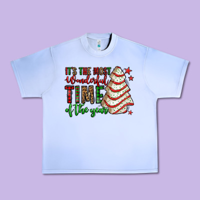 It's The Most Wonderful Time Of The Year Christmas Tree Cake Urban Heavy Tee Designed By Jasminsmagicworld