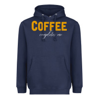 Navy Coffee Completes Me Heavyweight Hoodie - Bettercallsaul